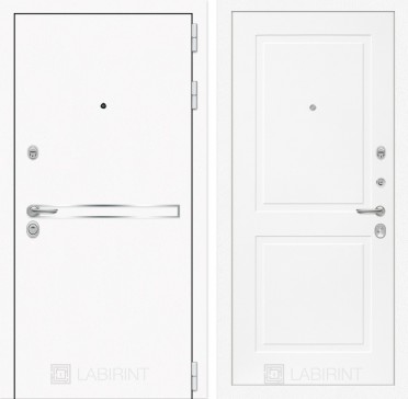 Дверь Лабиринт Line White 11 Белый софт
