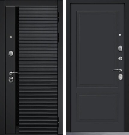 Входная дверь Коммандорс Prime Line Horizon 05 Графит серый