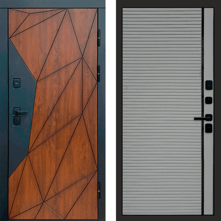 Входная дверь Термо-Дор Геометрия porte grey софт