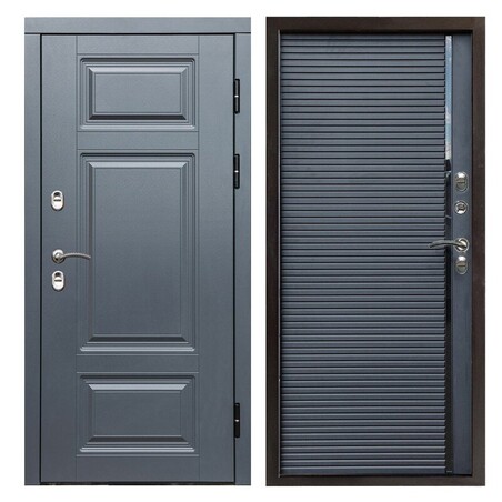 Входная дверь Термо-Дор Сибирь термо премиум Grey porte black